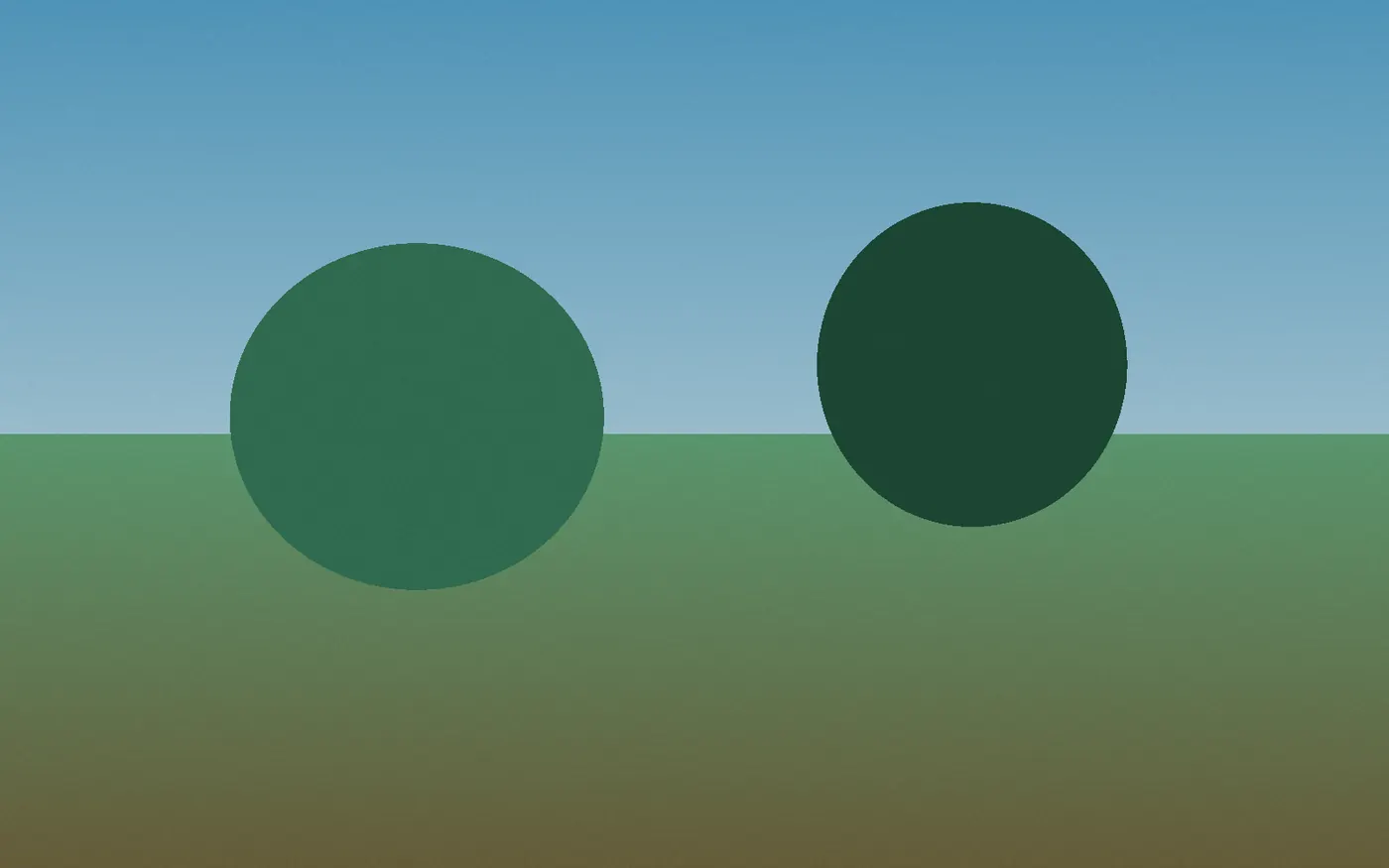 Stylised eucalyptus canopy and garden beds